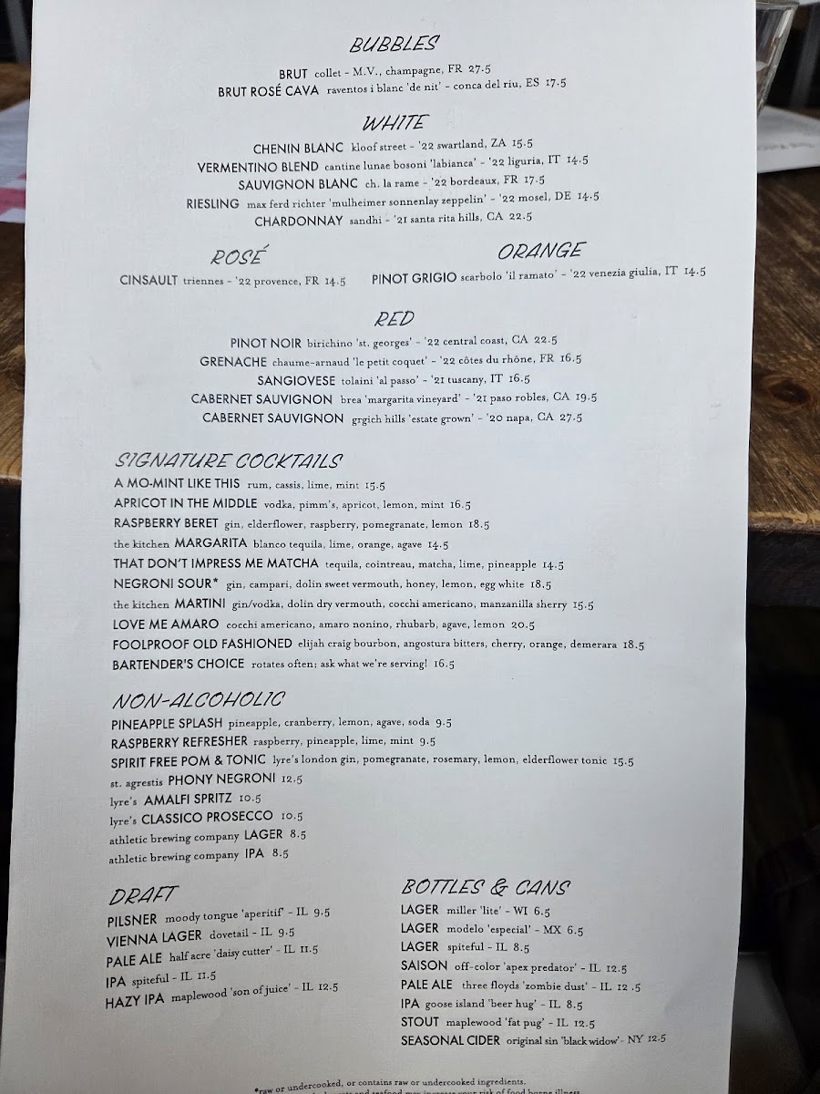 The Kitchen American Bistro Menu - Image 5